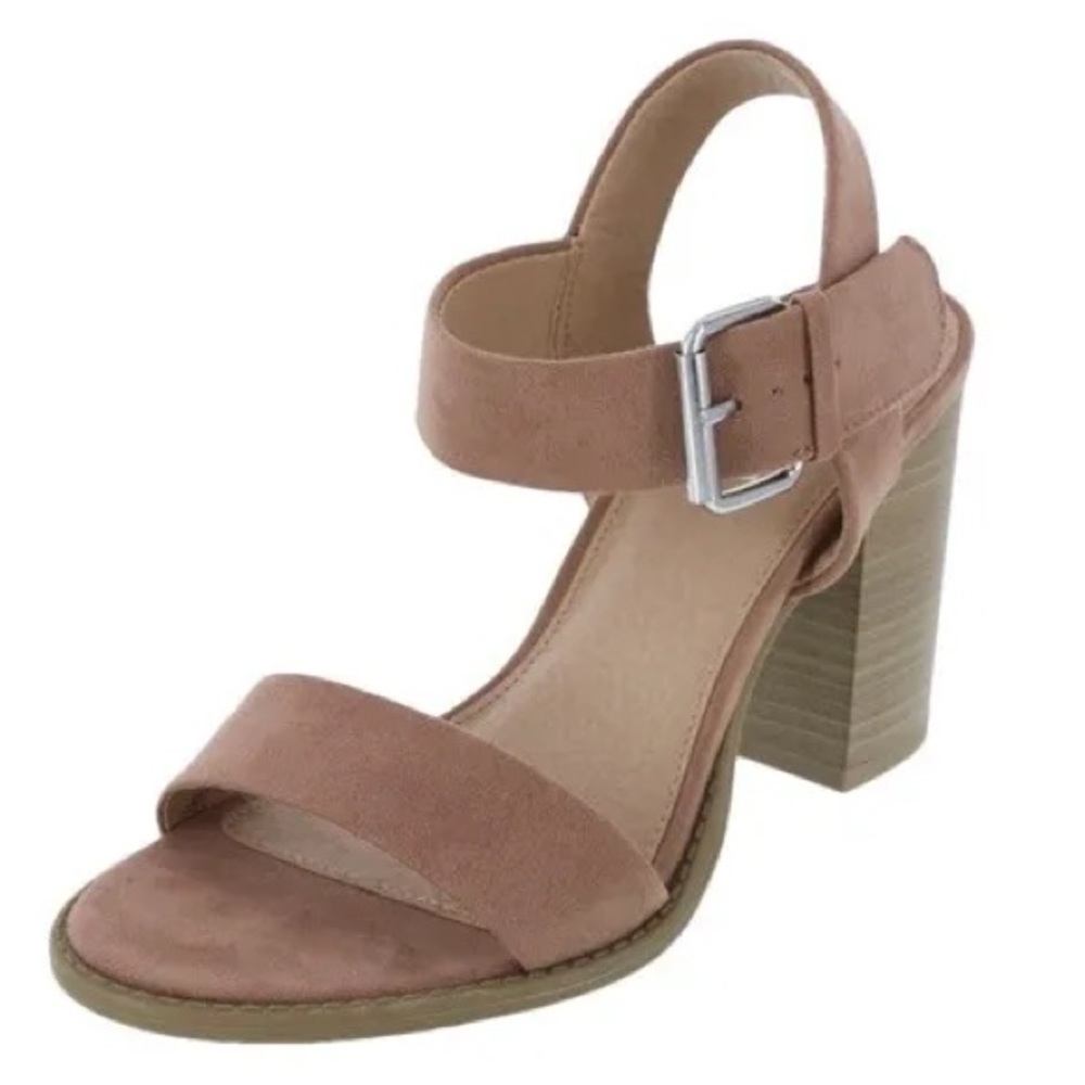 Mauve Block Heels
